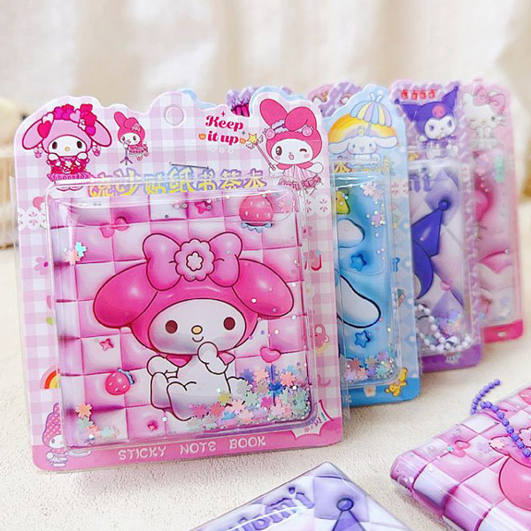 دفترچه یادداشت استیکردار آکواریومی فانتزی با جلد شفاف و استیکر رنگی در مشهد