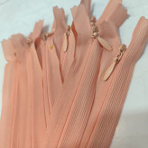 زیپ مخفی 20سانت آجری(گل بهی تیره)